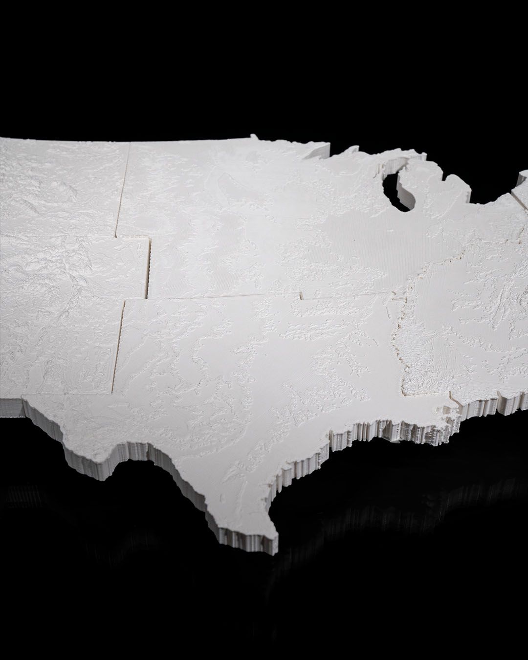 American map wall light