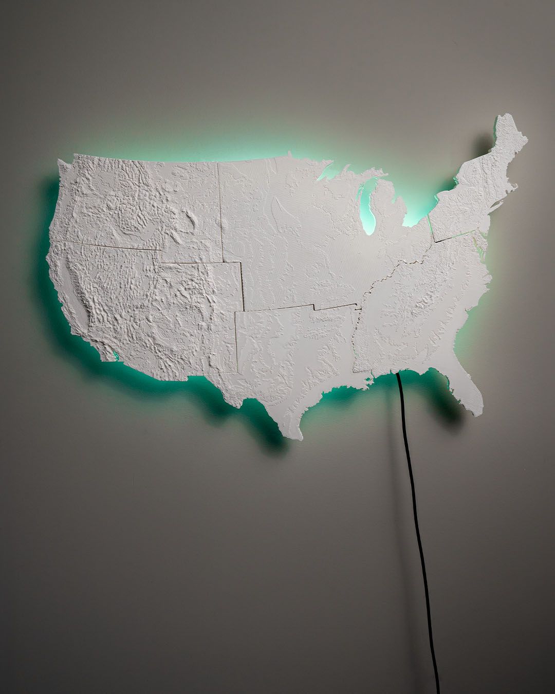 American map wall light