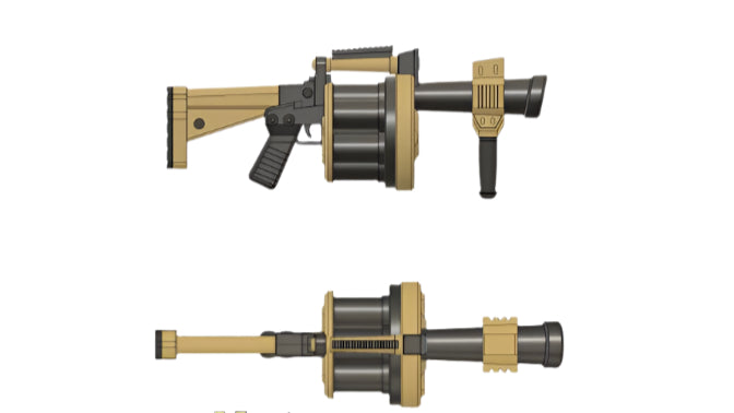 STL Fortnite granade launcher