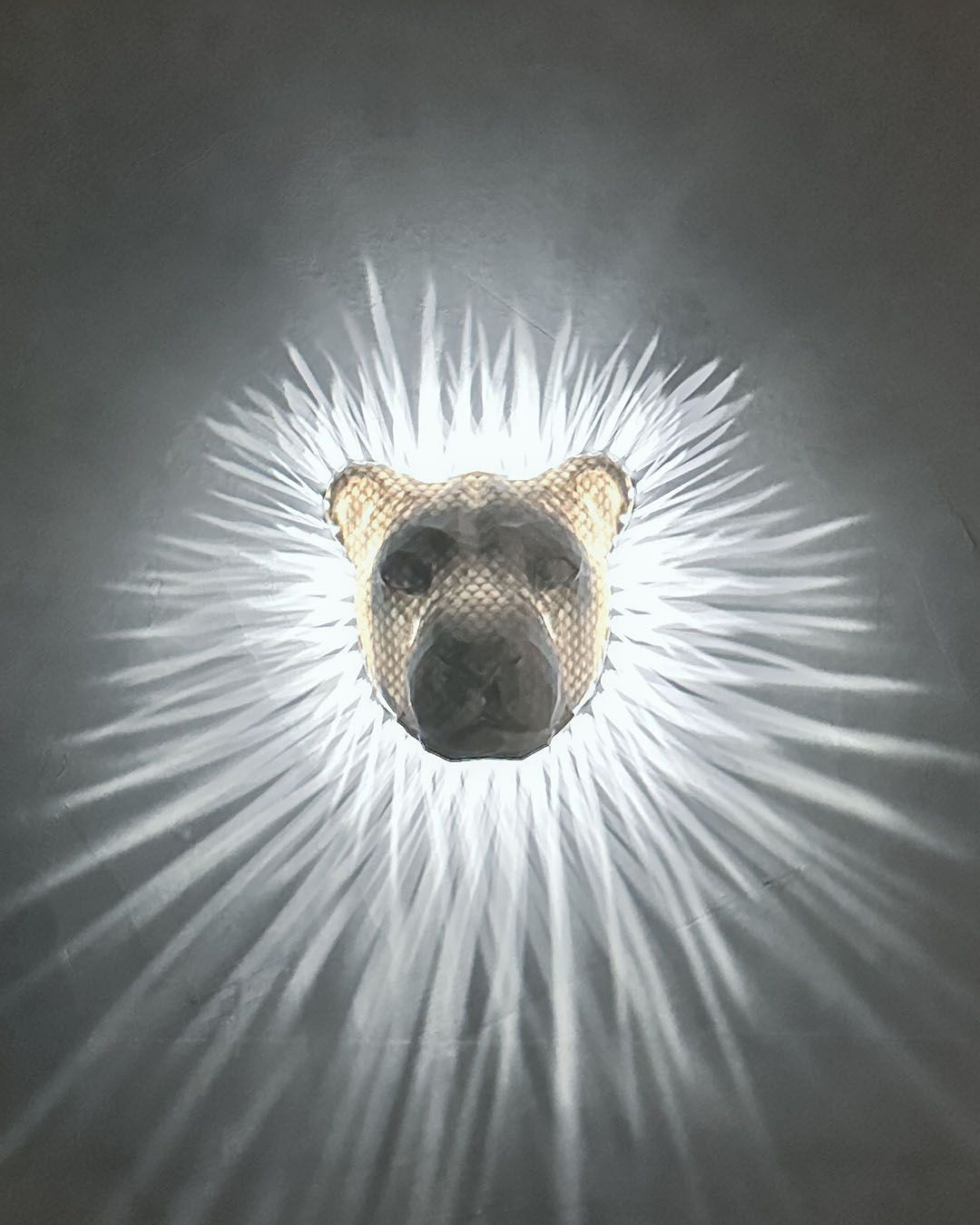 Great lion wall light