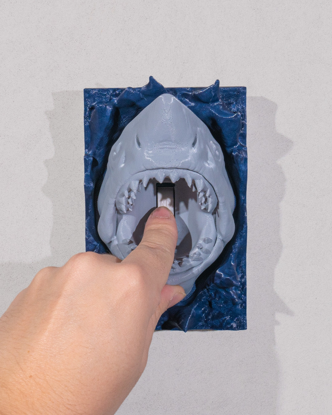 Great white shark light switch cover