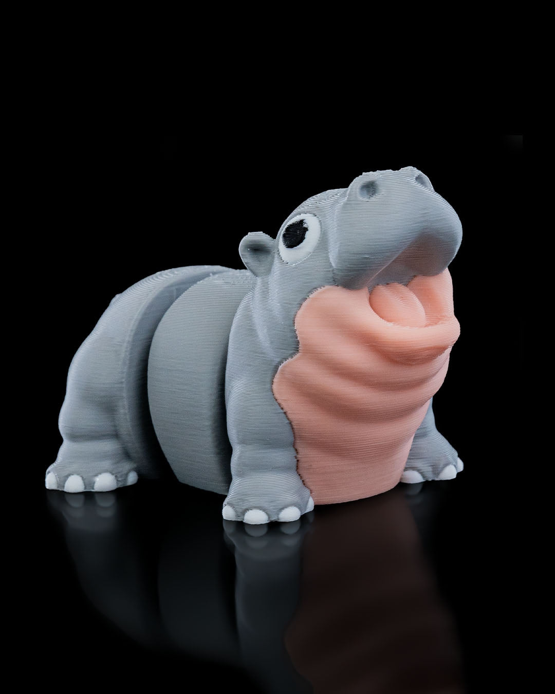 STL Merry Baby Hippo