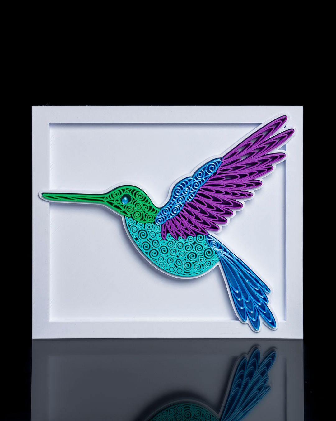 Quilled humming bird
