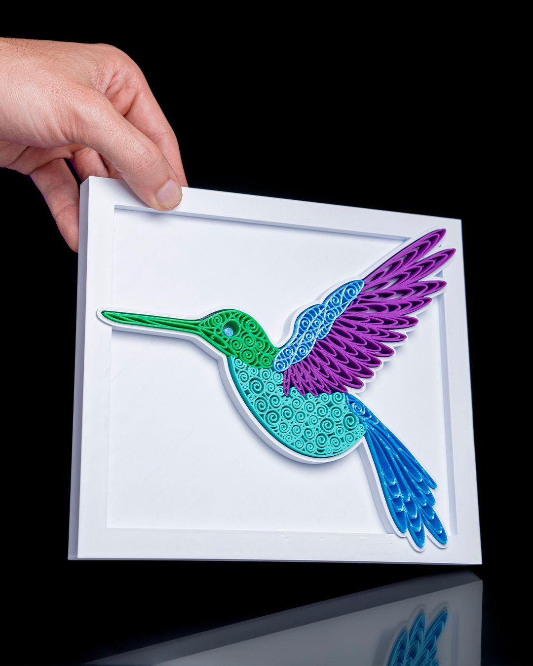 Quilled humming bird