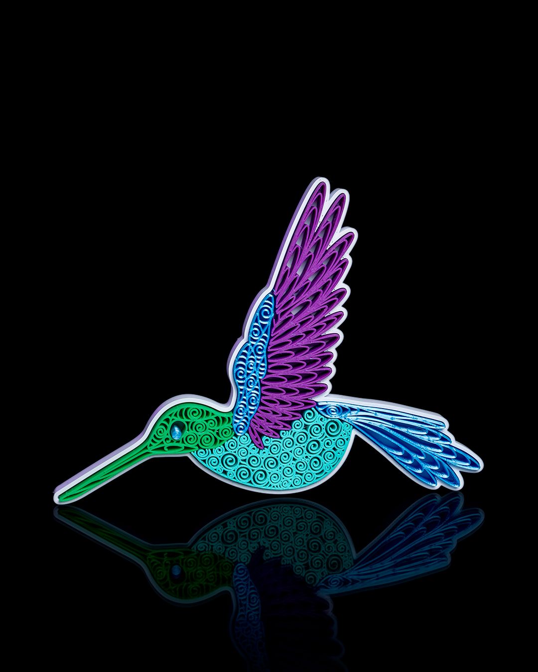Quilled humming bird