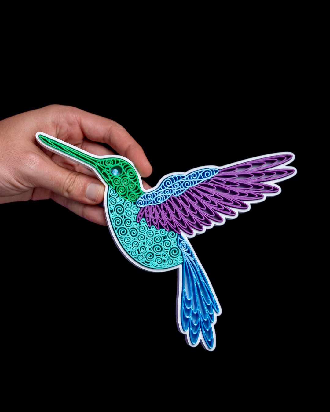 Quilled humming bird
