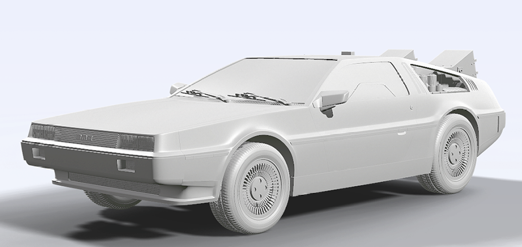 STL delorean Kit 1 From back to the future