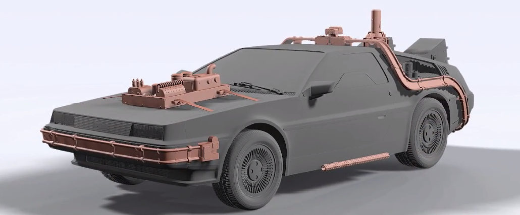 delorean  Kit 2 From back to the future